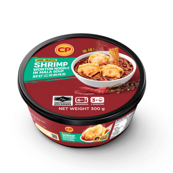 CP Shrimp Wonton Noodles in Mala Soup 300g