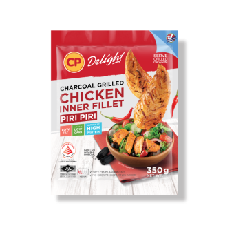 CP Delight Charcoal Grilled Chicken Inner Fillet Piri Piri 350g