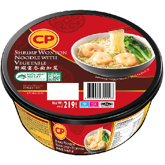 CP Shrimp Wonton Noodle With Vegetable 219g