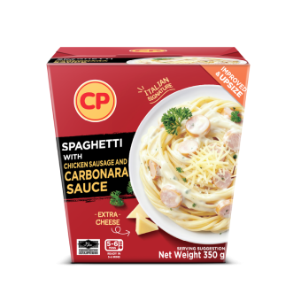 CP Cube Spaghetti with Chicken Sausage and Carbonara Sauce 350g