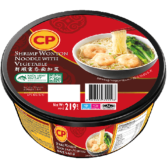 CP Shrimp Wonton Noodle With Vegetable - 219G