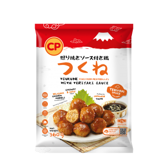 CP Tsukune Chicken Meatballs with Teriyaki Sauce - 360G